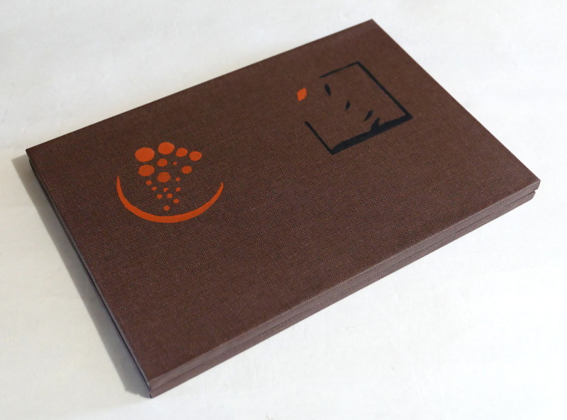 Book cover showing reduction linocut image